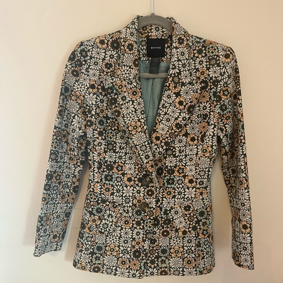 SMYTHE Lounge Blazing in Graphic Floral, Size 2 - Picture 3 of 13